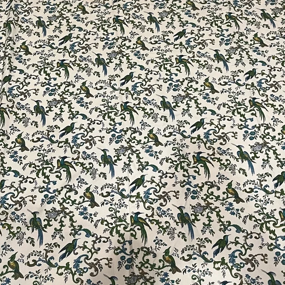 Vintage Chippendale Birds J.H. Thorpe panel of fabric